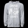 Icon Unisex Lightweight Loopback Terry Full-Zip Hooded Sweatshirt Thumbnail
