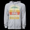 Icon Unisex Lightweight Loopback Terry Full-Zip Hooded Sweatshirt Thumbnail