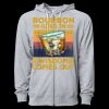 Icon Unisex Lightweight Loopback Terry Full-Zip Hooded Sweatshirt Thumbnail
