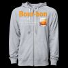 Icon Unisex Lightweight Loopback Terry Full-Zip Hooded Sweatshirt Thumbnail