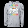 Icon Unisex Lightweight Loopback Terry Full-Zip Hooded Sweatshirt Thumbnail