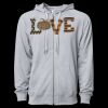 Icon Unisex Lightweight Loopback Terry Full-Zip Hooded Sweatshirt Thumbnail