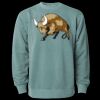Unisex Midweight Pigment-Dyed Crewneck Sweatshirt Thumbnail