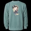 Unisex Midweight Pigment-Dyed Crewneck Sweatshirt Thumbnail