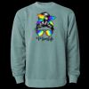 Unisex Midweight Pigment-Dyed Crewneck Sweatshirt Thumbnail