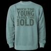 Unisex Midweight Pigment-Dyed Crewneck Sweatshirt Thumbnail