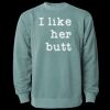 Unisex Midweight Pigment-Dyed Crewneck Sweatshirt Thumbnail