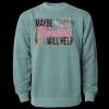 Unisex Midweight Pigment-Dyed Crewneck Sweatshirt Thumbnail