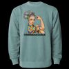 Unisex Midweight Pigment-Dyed Crewneck Sweatshirt Thumbnail