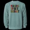 Unisex Midweight Pigment-Dyed Crewneck Sweatshirt Thumbnail
