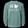 Unisex Midweight Pigment-Dyed Crewneck Sweatshirt Thumbnail