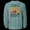 Unisex Midweight Pigment-Dyed Crewneck Sweatshirt Thumbnail