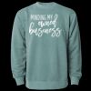 Unisex Midweight Pigment-Dyed Crewneck Sweatshirt Thumbnail